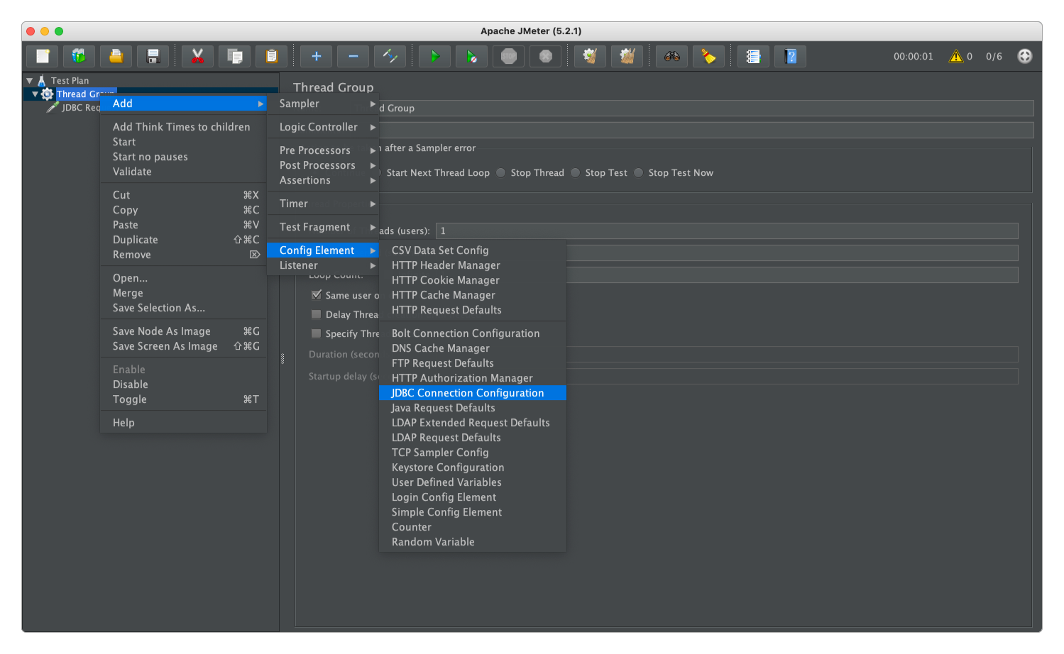 JDBC Connection Configuration的配置