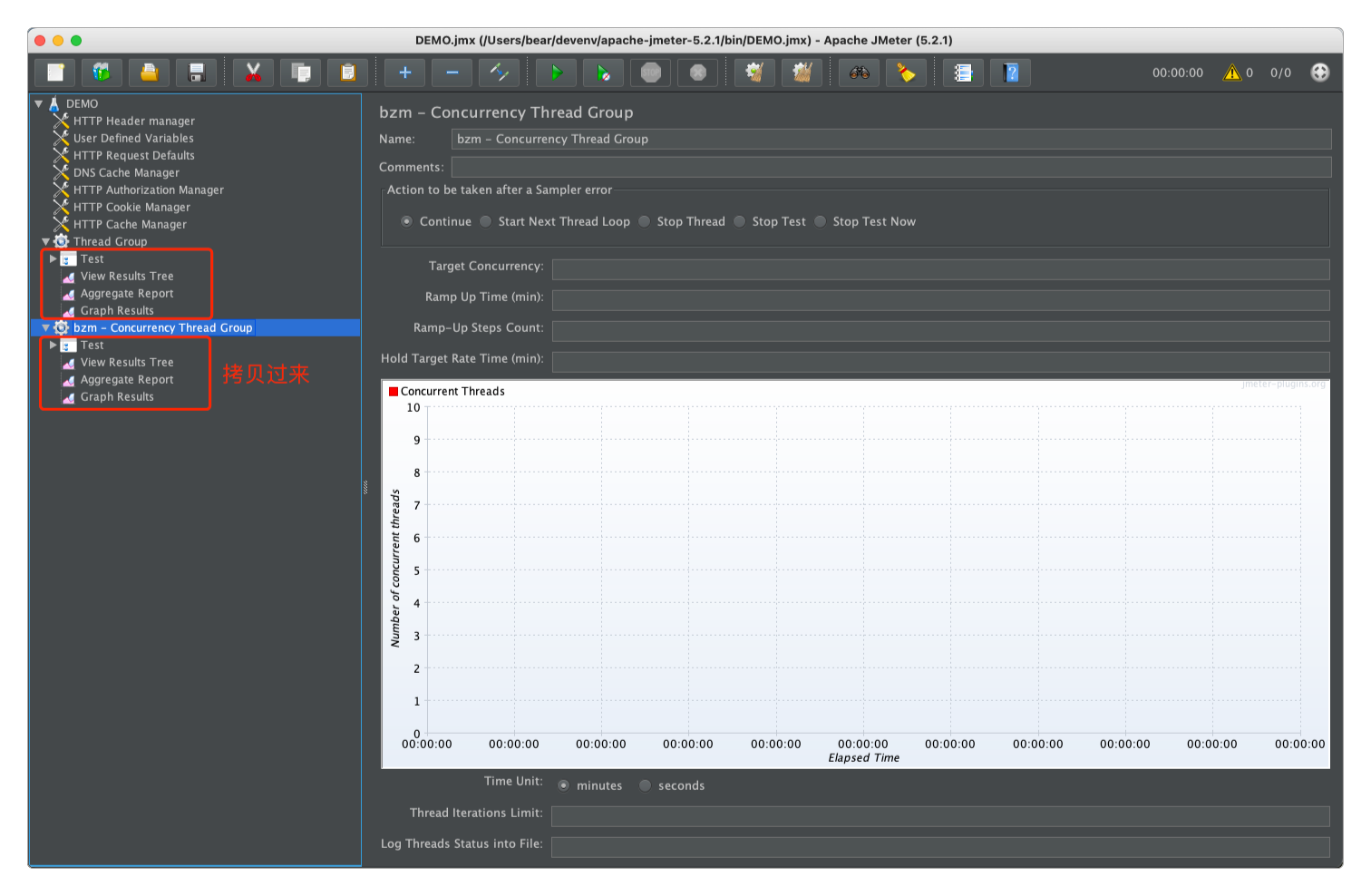 Concurrency Thread Group