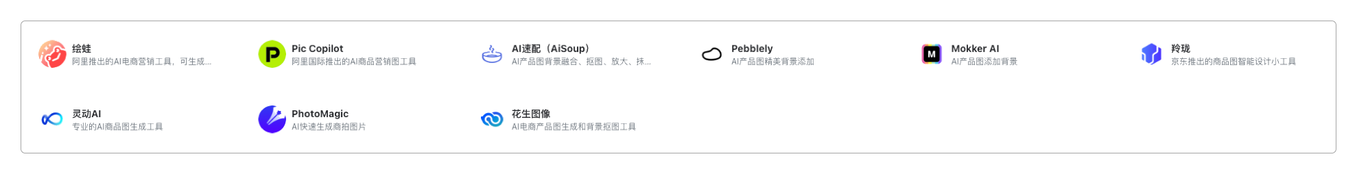 商品图生成类文生图应用